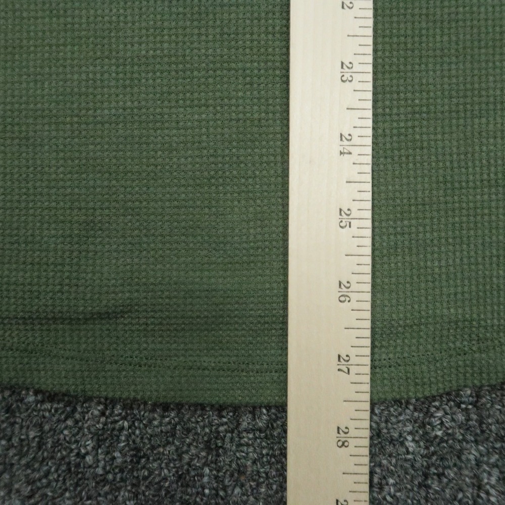 Lululemon Hoodie Mens Medium Green Waffle Knit Pullover Long Sleeve Lightweight - Picture 6 of 7